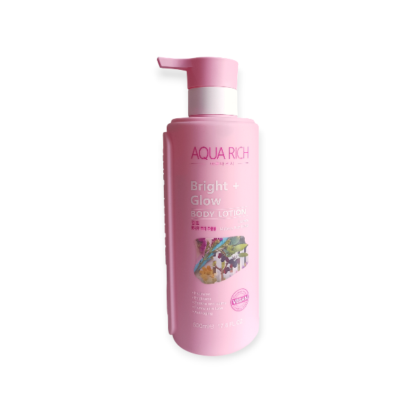AQUA-RICH-BODY-LOTION-500ML-BRIGHT-GLOW Aqua Rich Bright + Glow Body Lotion with Licorice & Mulberry Root Extract (500ml) - Image 1