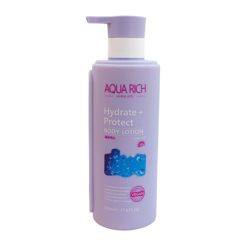 Aqua-Rich-Ceramide-Body-Lotion-Hydrate + Protect Aqua Rich Hydrate + Protect Body Lotion with Ceramides & SPF50 (500ml) - Image 1