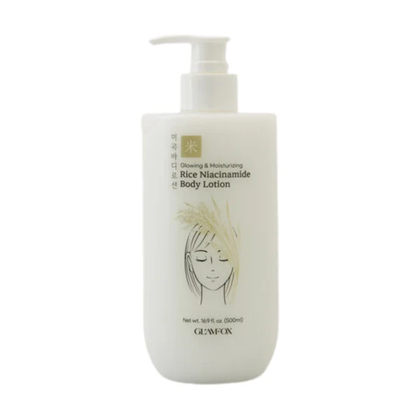 Glamfox Glowing & Moisturizing Rice Naicinamide Body Lotion 500ml Glamfox Rice Niacinamide Glowing & Moisturizing Body Lotion (500ml) - Image 1