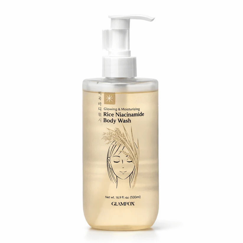 Glamfox Rice Niacinamide Glowing Moisturizing Body Wash (500ml) Glamfox Rice Niacinamide Glowing & Moisturizing Body Wash (500ml) - Image 1