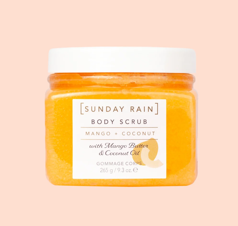 Sunday Rain Body Scrub Mango & Coconut Sunday Rain Mango + Coconut Body Scrub with Mango Butter & Coconut Oil (265g) - Image 1