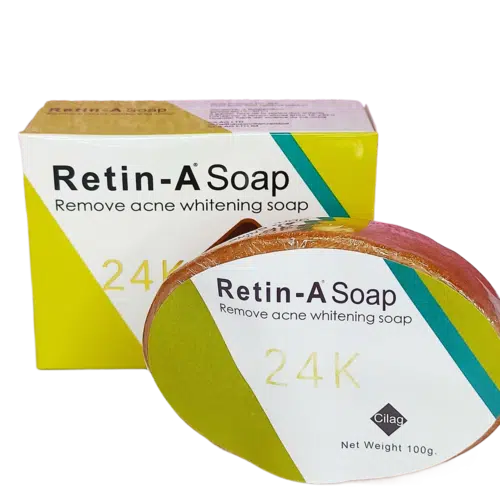 retin-a-24k-soap_1-1.png Cilag Retin-A 24k Whitening Acne Removal Soap (100g) - Image 1