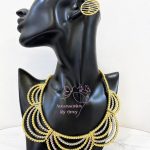 Accessories By Grey - 2Tone Drape Statement Complete Jewelry Set