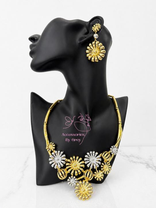 Accessories By Grey - 2Tone Galaxy Dainty Complete Jewelry Set Accessories By Grey - 2Tone Galaxy Dainty Complete Jewelry Set - Image 1