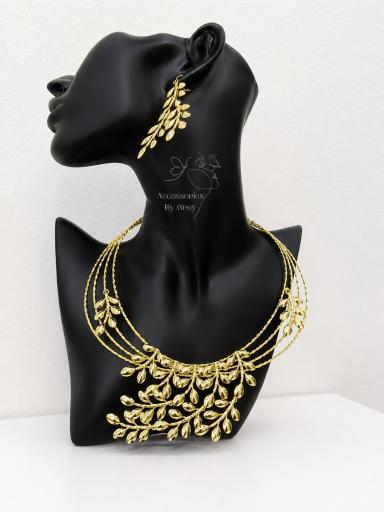 Accessories By Grey - Eden Leaf Statement Complete Jewelry Set Accessories By Grey - Eden Leaf Statement Complete Jewelry Set - Image 1