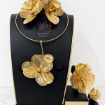 Accessories By Grey - Gold Petal Luxe Complete Jewely Set