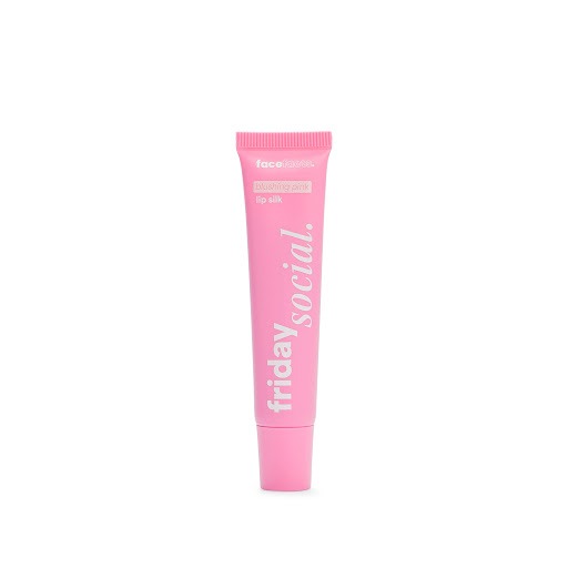 FaceFacs Friday Social Blushing Pink Lip Silk Lip Gloss (15ml) FaceFacts Friday Social Lip Silk Lip Gloss - Blushing Pink with Shea Butter + Pistachio Oil (15ml) - Image 1