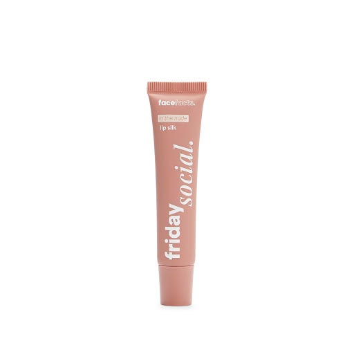 FaceFacts Friday Social In the Nude Lip Silk Lip Gloss (15ml) FaceFacts Friday Social Lip Silk Lip Gloss - In the Nude with Shea Butter + Pistachio Oil (15ml) - Image 1