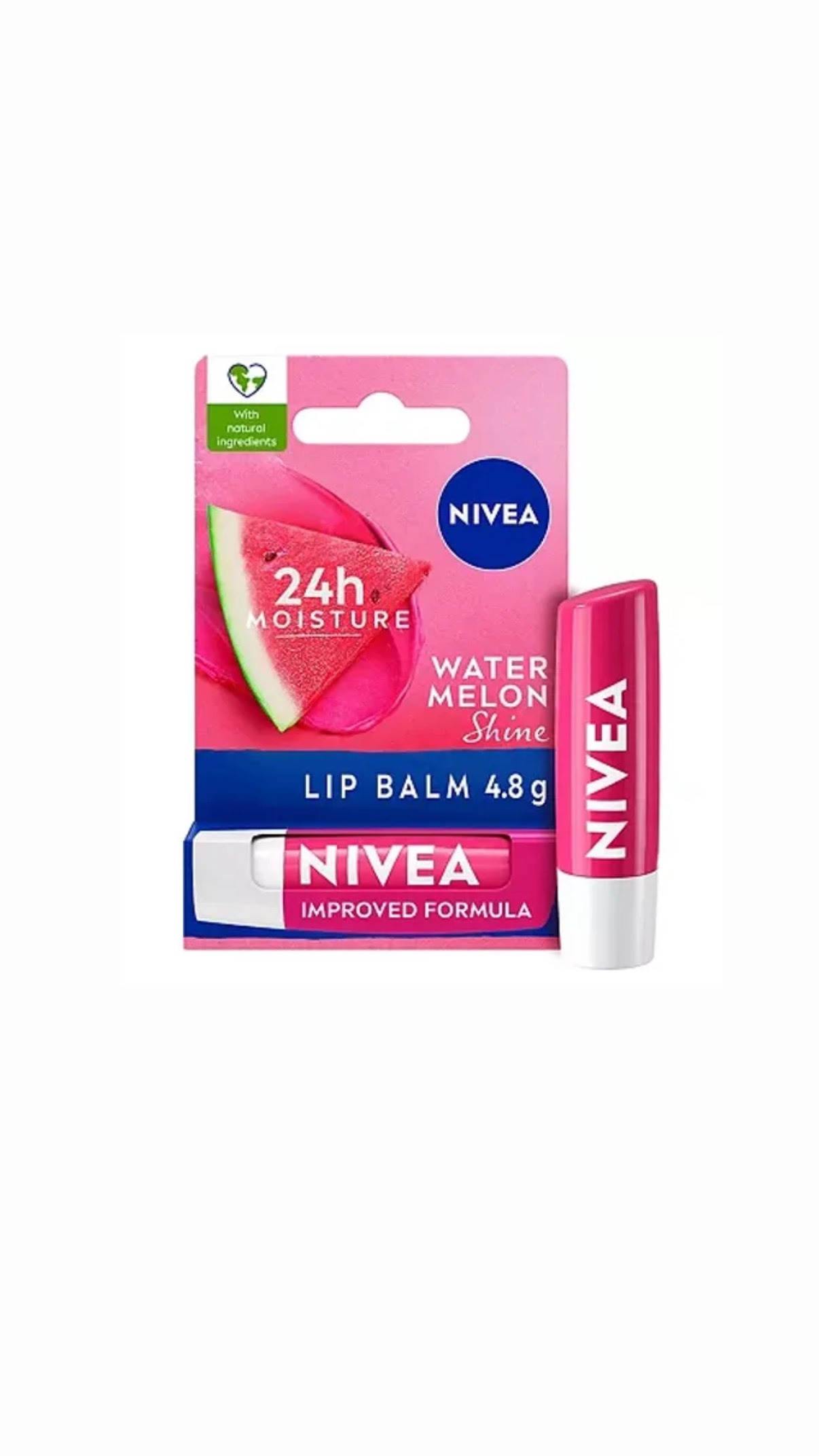 Nivea Watermelon Shine 24Hr Moisture Lip Balm (4.8g) Nivea Watermelon Shine 24Hr Moisture Lip Balm (4.8g) - Image 1
