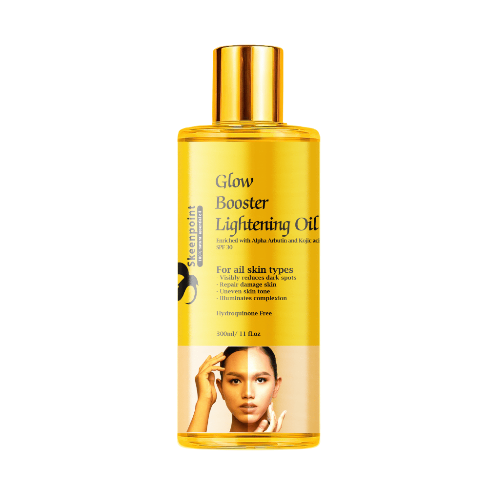 Skeenpoint Glow Booster Lightening Body Oil with Alpha Arbutin & Kojic Acid (300ml) SkeenPoint Glow Booster Lightening Body Oil with Alpha Arbutin & Kojic Acid (300ml) - Image 1