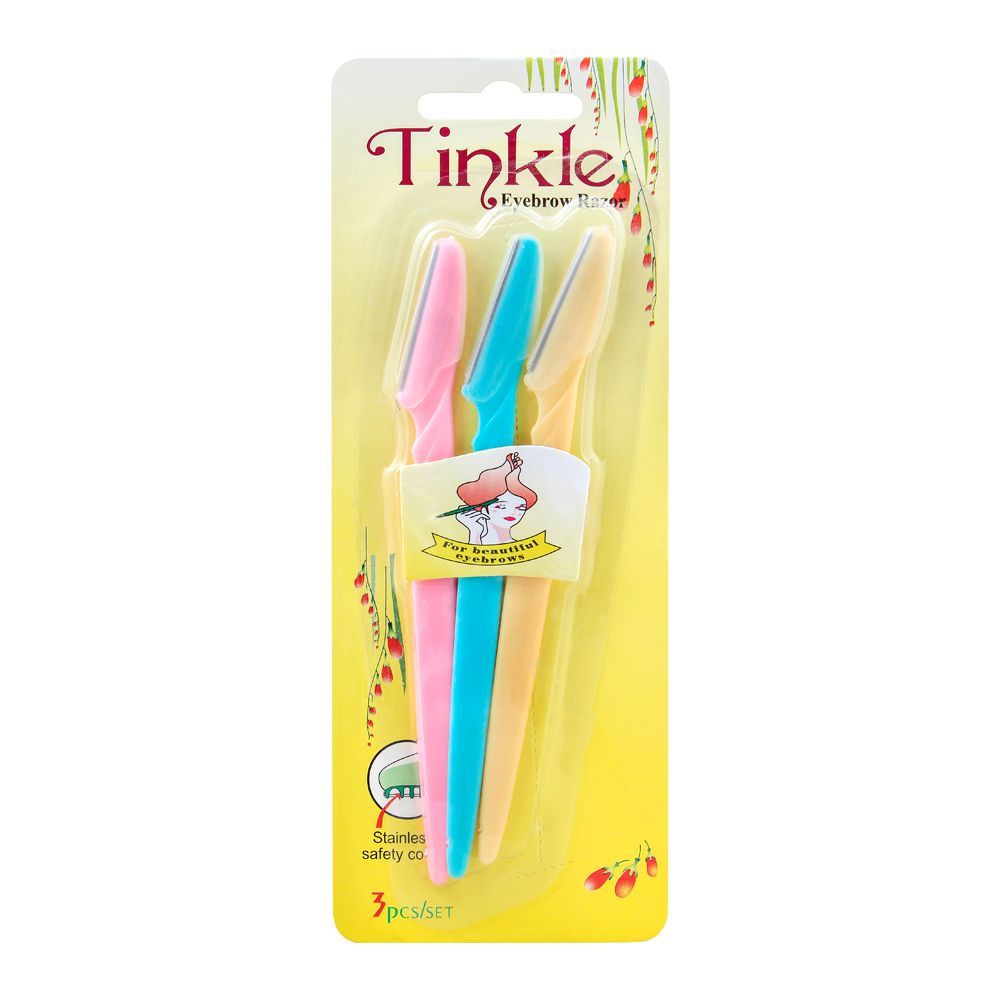 Tinkle 3-in-1 Eye Brow Razor (3pc set) Tinkle 3-in-1 Eye Brow Razor (3pc set) - Image 1