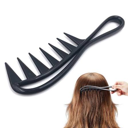 Wide Tooth Curly Hair Detangle Wave Comb Wide Tooth Curly Hair Detangle Wave Comb - Image 1